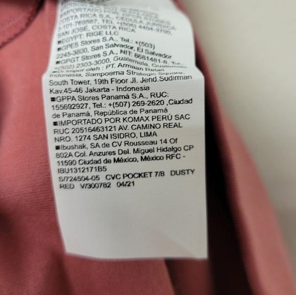 Old Navy Extra High-Waisted Power Chill Ruched Leggings Dusty Red M - Picture 9 of 13